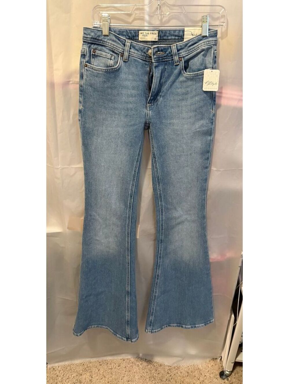 Free People Love Bomb Flare Jeans Size 25 NWT
